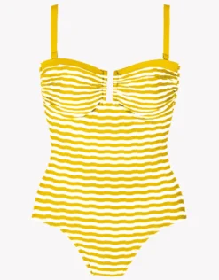 Saona Bandeau Swimsuit - Yellow