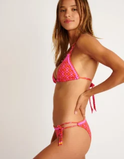 Sausalito Stora Tie Side Bikini Pant - Pink