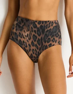 Savanna High Waist Bikini Pant - Chocolate