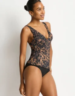Savanna Longline Tri Tankini Top - Chocolate