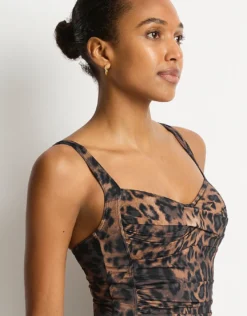 Savanna Twist Front Multifit Swimsuit - Chocolate