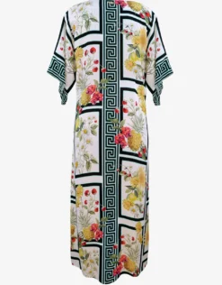 Scenery Maxi Kaftan - Monochrome Garden