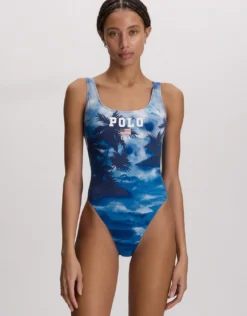 Scenic Scoop Tank Swimsuit - Multi