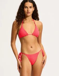 Sea Dive Tie Side Rio Bikini Pant - Snapdragon
