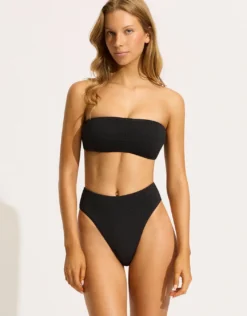 Sea Dive Tube Bikini Top - Black