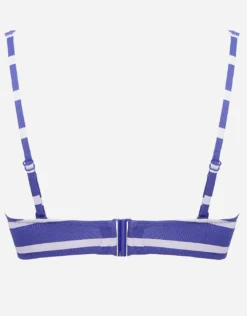 Sea Ride Twist Front Bikini Top - White Indigo