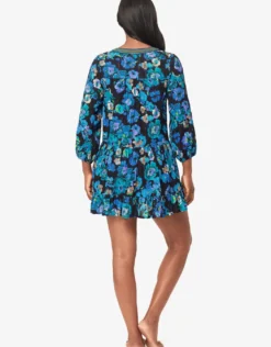 Secret Garden Beach Dress - Black/Multi