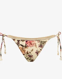 Secret Garden Tie Side Bikini Pant - Sunfaded Florals