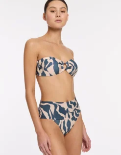 Sereno Fold Bikini Pant - Steel Blue