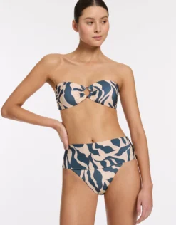 Sereno Fold Bikini Pant - Steel Blue