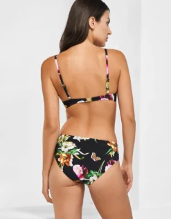 Siciliana Underwired Moulded Bikini Top - Black-Brights