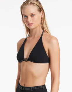 Signature High Waist Bikini Pant - Black