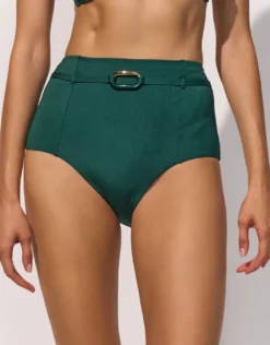 Silhouet High Waist Bikini Pant - Evolving Teal