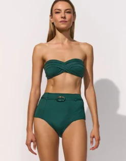Silhouet High Waist Bikini Pant - Evolving Teal