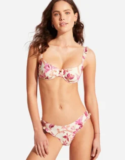 Silk Road High Cut Rio Bikini Pant - Pink