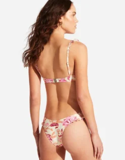Silk Road Underwire Bra Bikini Top - Pink