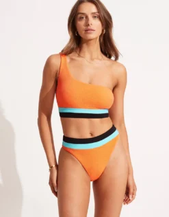 Slice of Splice High Rise Bikini Pant - Tango