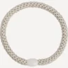 Slim Hair Tie - Ivory Glitter