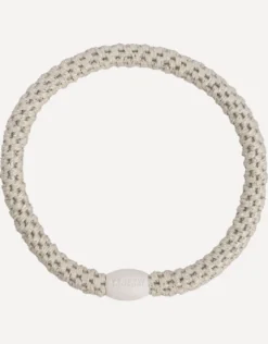 Slim Hair Tie - Ivory Glitter