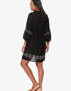 Solid Beach Dress - Black