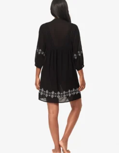 Solid Beach Dress - Black