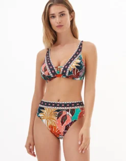 Sorella Plunge Bikini Top - Multi