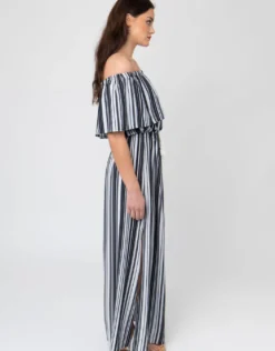 Sovana Maxi Dress - Black/White