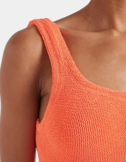 Square Neck Swimsuit - Orange