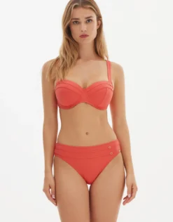Stella Balcony Bikini Top - Coral