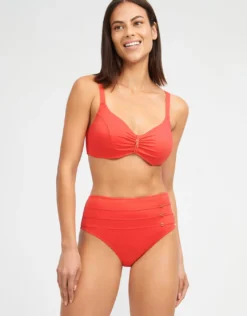 Stella Maxi Control Bikini Pant - Coral