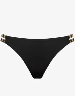 Stratum Double Strap Bikini Pant - Black Sand