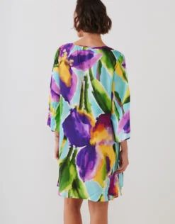 Summer Aquarelle Tunic - Aqua Iris