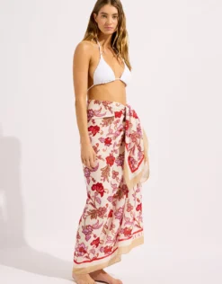 Summer Chintz Sarong - Ecru