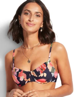 Summer Memoirs Underwired Bikini Top - Indigo