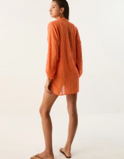 Sundream Yana Long Sleeve Blouse - Orange