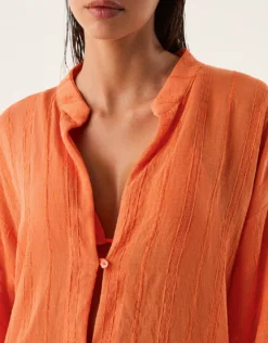 Sundream Yana Long Sleeve Blouse - Orange
