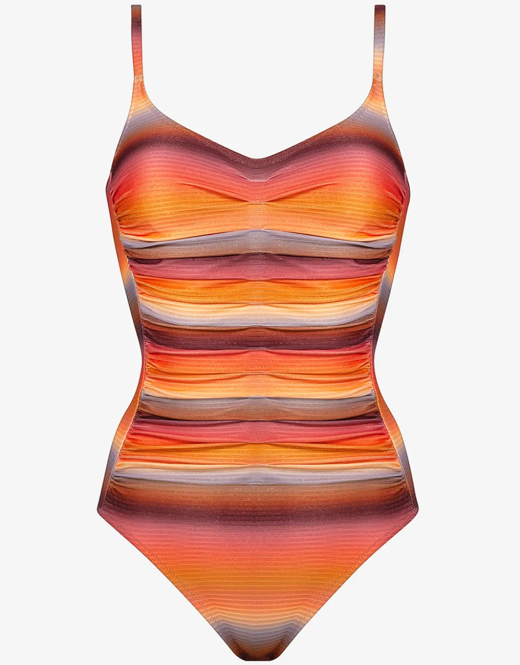 Sundrenched Ruched Underwired Swimsuit - Golden Hour