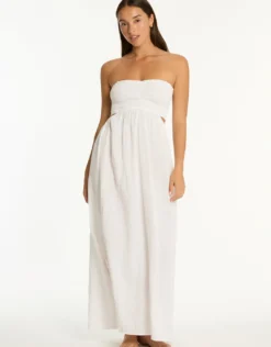 Sunset Bandeau Dress - White