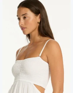 Sunset Bandeau Dress - White