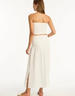 Sunset Beach Bandeau Top - White