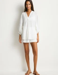 Sunset Boho Blouse - White
