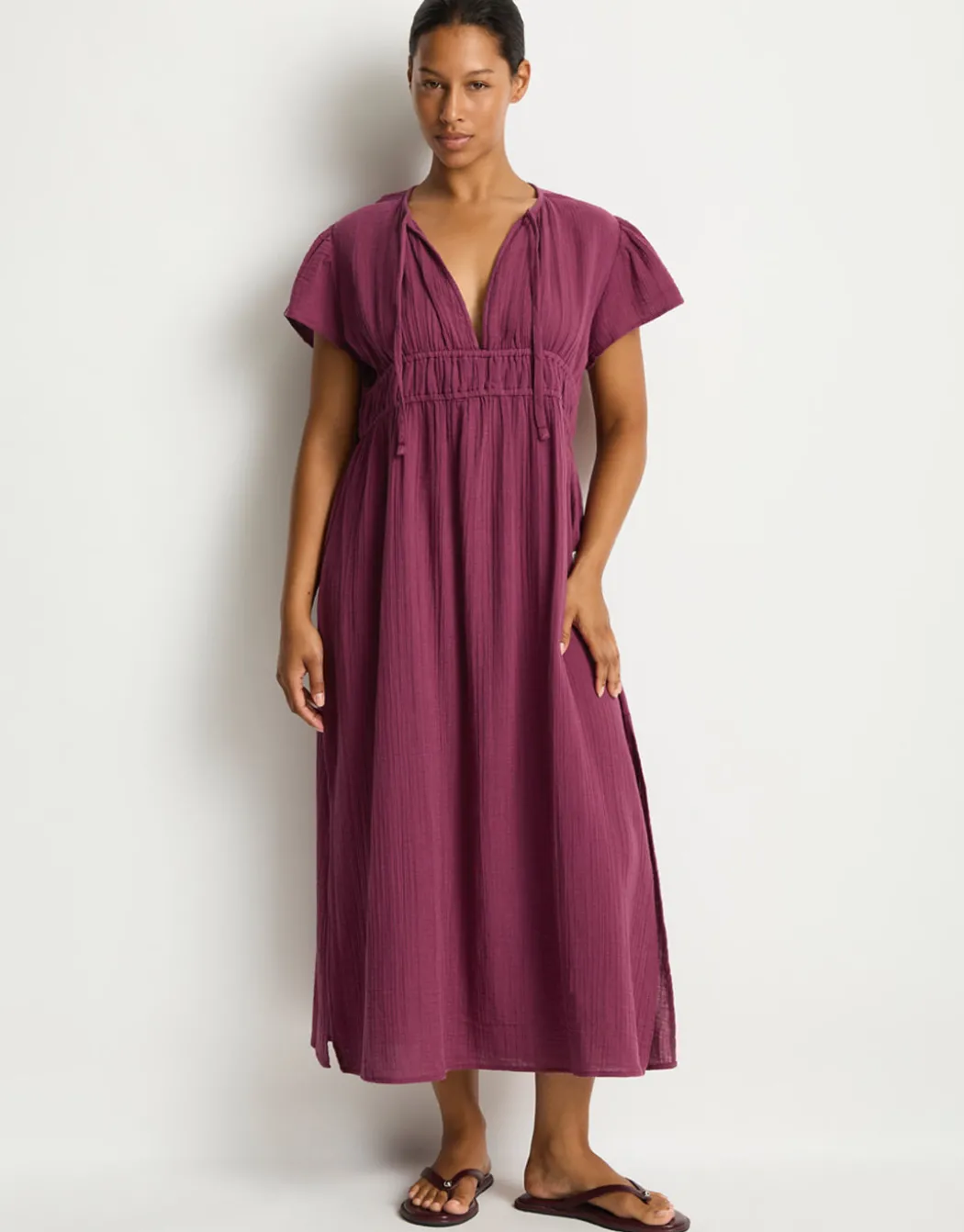 Sunset Maxi Daydress - Merlot