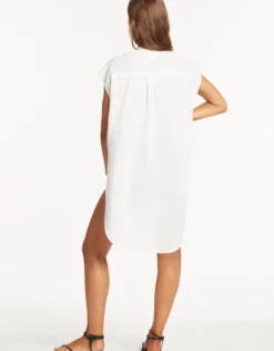 Sunset Sleeveless Cover Up - White