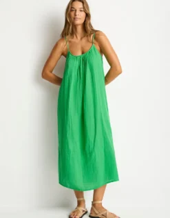 Sunset Tie Back Sundress - Kelly Green