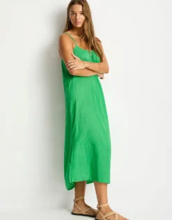 Sunset Tie Back Sundress - Kelly Green