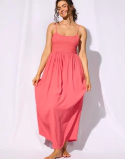 Suntouched Solids Strappy Dress - Juicy