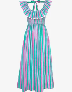 Susie Dress - Mint Stripe