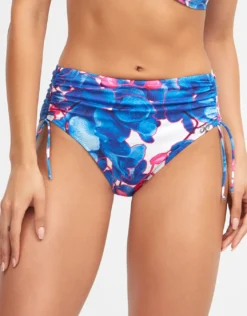 Tahiti Maxi Bikini Pant - Blue Floral