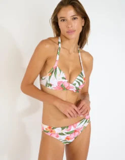 Tahiti Merenda Banded Bikini Pant - Blanc Floral