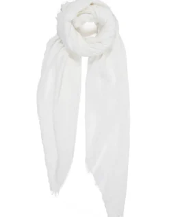 Textured Cotton Beach Wrap - White